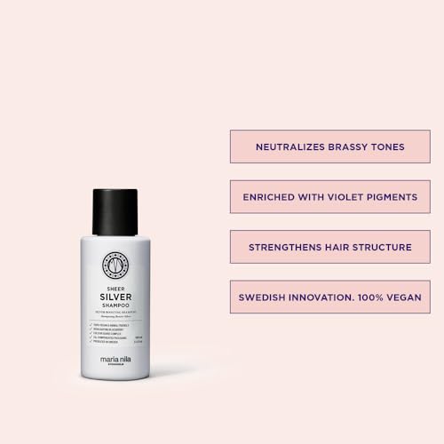 Maria Nila Sheer Silver Shampoo 3.4 Fl Oz - Neutralizes Brassiness