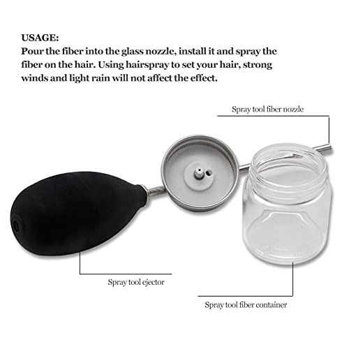 Sonew Hair Fibers Spray Applicator for Thinning Hair Concealer
