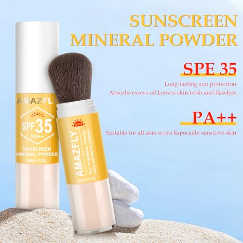 Mineral Sunscreen Setting Powder SPF 35 for Face & Scalp