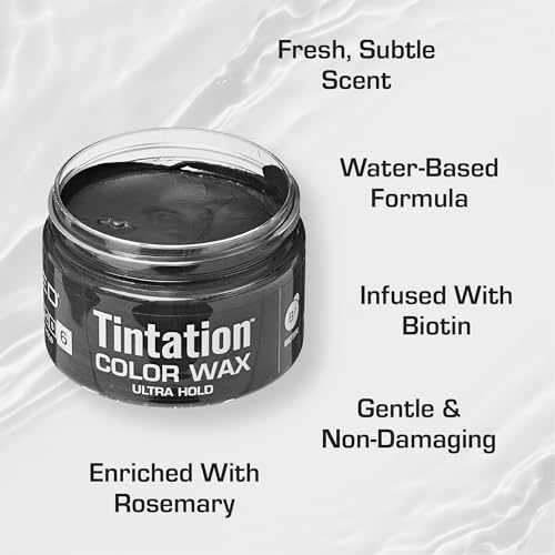 Red by Kiss Tintation Temporary Hair Color Wax - Black, Vivid Color & Ultra Hold