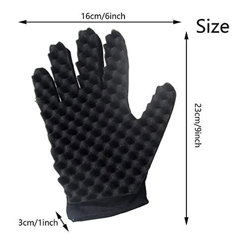 Xafissy Hair Curl Sponge Gloves - 2PCS Styling Tool for All Hair Types