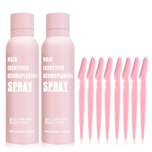 Hair Identifier Spray for Face Shaving - 2 Pack Dermaplaning Tool