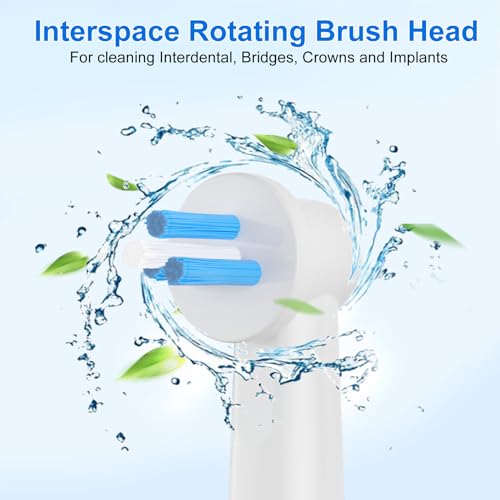 8pcs Interspace & Ortho Care Replacement Brush Heads for Electric Toothbrush