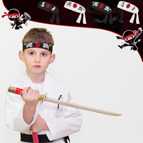 48 Pcs Japanese Karate Headbands | Chef Bandanas for Cooking & Sports