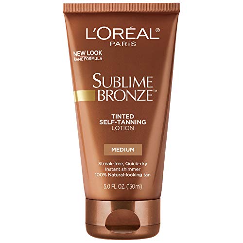 L'Oreal Paris Sublime Bronze Tinted Self Tanning Lotion, Medium, 5 fl. Oz