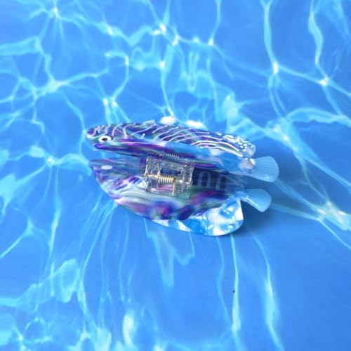 Wavelet Fish Hair Claw Clip - Cute Acetate Retro Hair Accessory