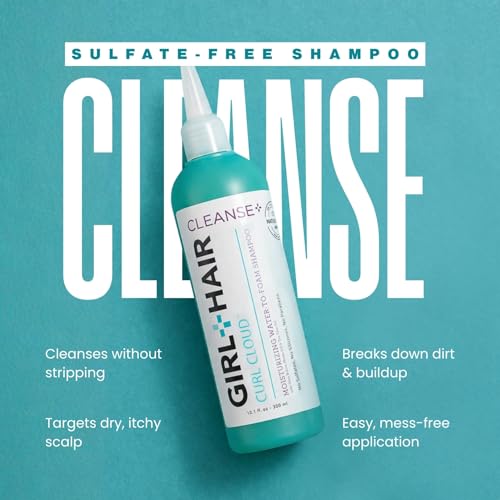 GIRL+HAIR Cleanse+ Moisturizing Shampoo for Dry Hair 10.1 fl oz