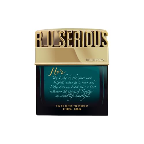 Rue Broca R U Serious Her Eau de Parfum Spray for Women 3.4oz Fruity Floral & Warm Woody Notes