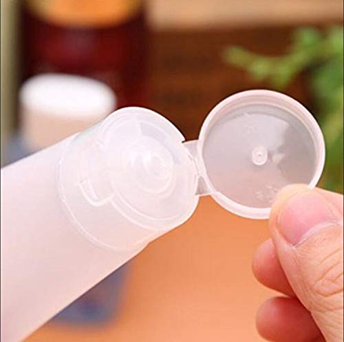 Travel Clear Plastic Squeeze Bottles 30ml with Flip Cap & Filling Tool - Leakproof TSA Compliant Toiletry Containers (24 Pack)