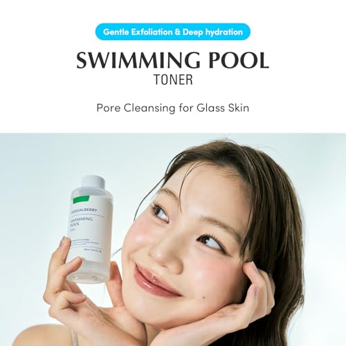 EQQUALBERRY 5.24 Fl Oz Korean Exfoliating Toner for Sensitive Skin with Hyaluronic Acid