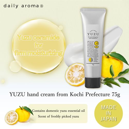 Daily Aroma Yuzu Hand Cream - 2.6 oz Moisturizing Citrus Care