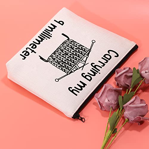 Carry My 9 Millimeter Crochet & Knitting Storage Bag - Travel Organizer for Knitters & Crafters