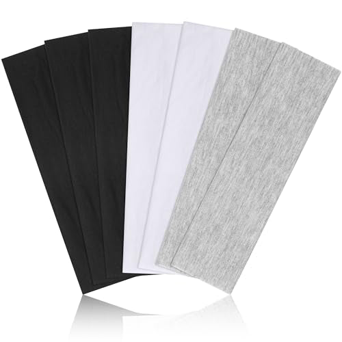 DiyJibb Women's Stretchy Non-Slip Headbands - 7 Pack for Yoga & Sports