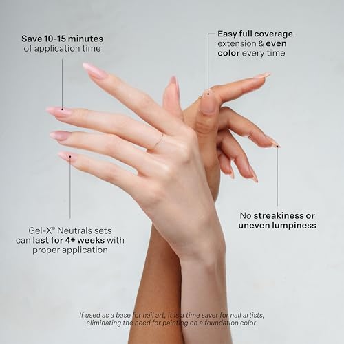 Aprés Neutrals Gel-X Soft Gel Nail Tips - Natural Round Medium (150pcs)