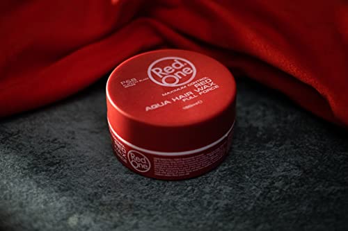 RedOne Aqua Hair Wax - Strong Hold Styling Gel with Strawberry Scent, 150ml