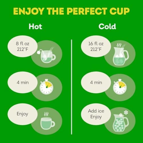 Lipton Honey Ginger Green Tea Bags - 20 Count for Hot or Iced Tea