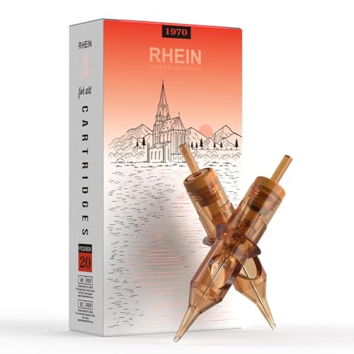 RHEIN 7RL Tattoo Cartridge Needles - #12 0.35mm Round Liner (20 Pack)
