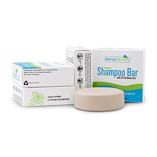 DermaHarmony 2% Pyrithione Zinc Shampoo Bar - Peppermint, 4 oz