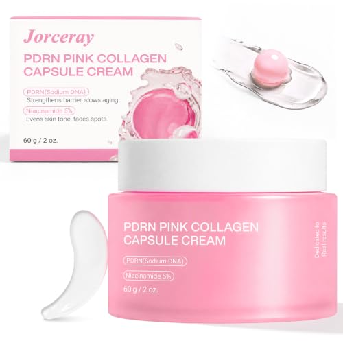 Jorceray PDRN Pink Collagen Capsule Cream with Salmon DNA & Niacinamide 2oz – Barrier Repair Moisturizer