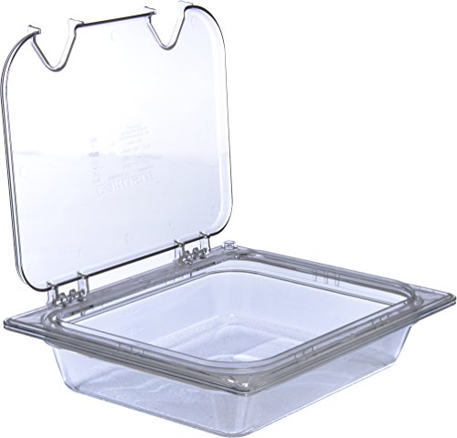 Carlisle Storplus Half Size Food Pan - Clear Polycarbonate, 2.5" Deep
