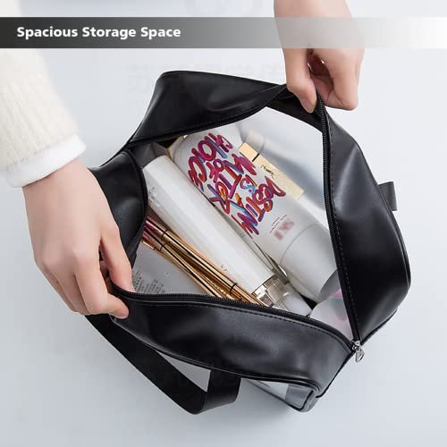 DAPOWER Black Travel Toiletry Bag - Large Capacity Makeup Organizer