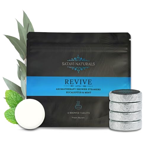 Eucalyptus & Mint Shower Steamers 6 Count – Natural Aromatherapy for Sinus & Stress Relief