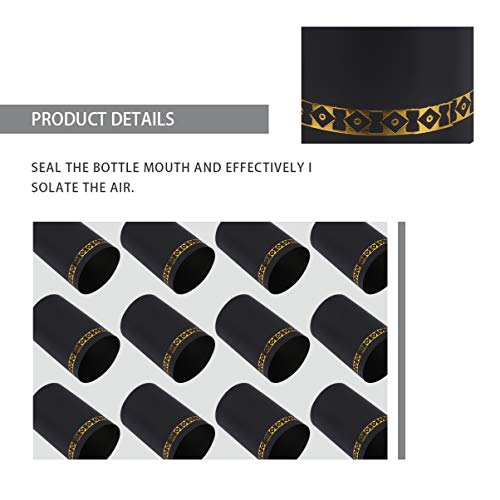 DOITOOL 100 Pcs PVC Heat Shrink Capsules for Wine Bottles