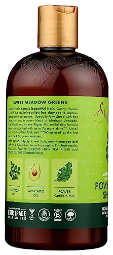 Shea Moisture Moringa Avocado Power Greens Shampoo 13oz - Organic, Cruelty-Free