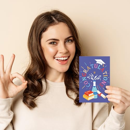 24 Pack Graduation Cards with Envelopes - Celebrate High School & College