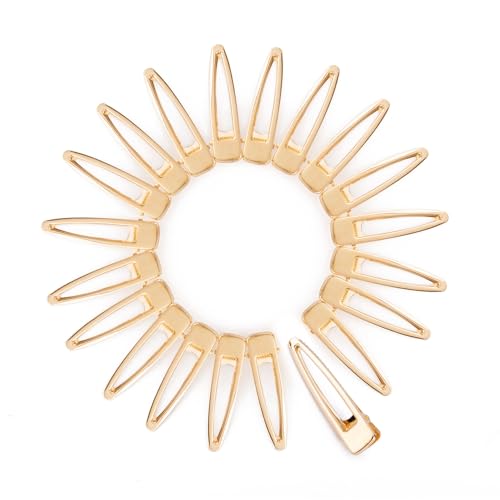 2.6 Inch Metal Single Prong Hair Clips - 20 Pack DIY Hair Styling Barrettes