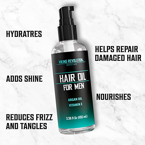 Viking Revolution Hydrating Hair Oil for Men - 3.38 fl oz (Pack of 1)