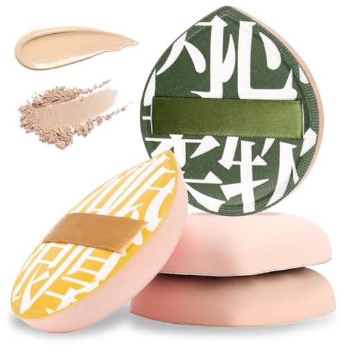 4 Pcs Teardrop Makeup Sponges for Liquid & Powder Foundation