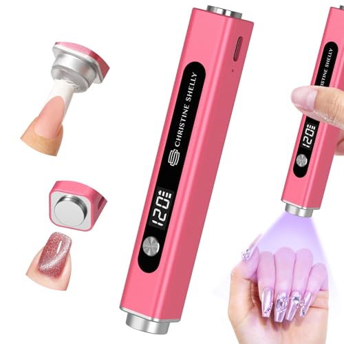 ChristineShelly 3-in-1 Flash Cure Nail Lamp, UV Light for Gel Nails - Red