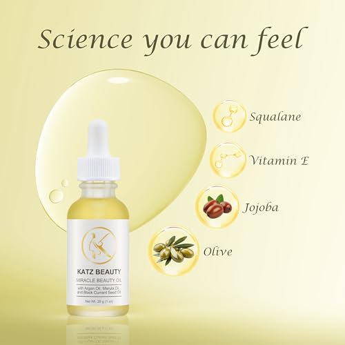 Katz Beauty Miracle Hydrating Face Oil - Anti-Aging Glow & Gua Sha Oil