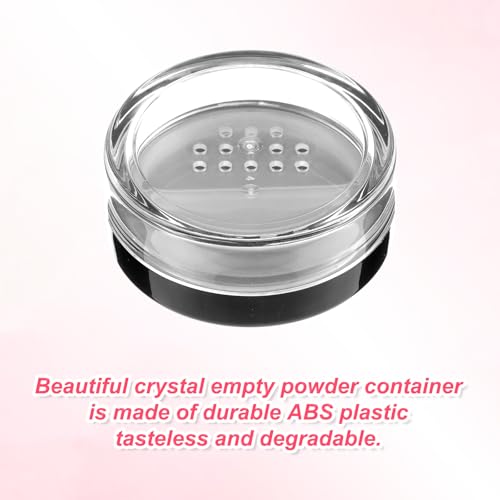 3 Pack 10ml Refillable Black Powder Containers with Sifter