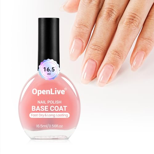OpenLive Sheer Pale Pink Base Coat Nail Polish - 16.5ml