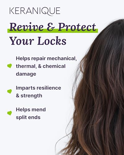 Keranique Damage Control Conditioner 4.5 Fl Oz - Hydrating Keratin Treatment for Dry Damaged Hair