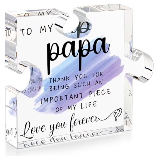 Heartwarming Papa Gift Plaque - Perfect for Father's Day
