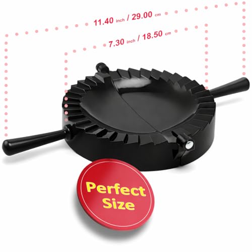 6-Inch Jumbo Empanada Maker Press - Professional Dough Cutter & Sealer