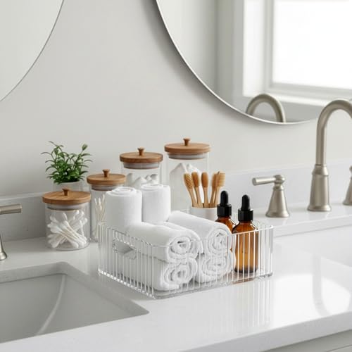 BINO The Gatsby Collection Small Clear Plastic Storage Bins