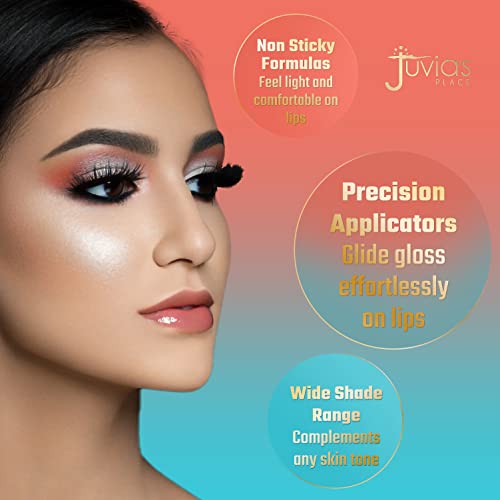 Juvia's Place Caramel Rose Lip Gloss - Hydrating, Long-Lasting, High Shine, Non-Sticky, 16 oz