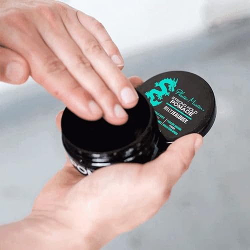 Billy Jealousy Plaster Master Water-Soluble Hair Pomade for Men - Strong Hold & Medium Shine, 3oz