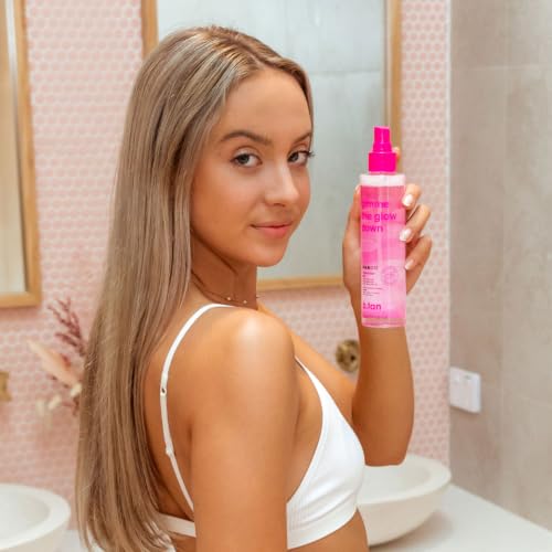 B.TAN Clear Face Self Tanning Mist - Bronze Dark 190ml, Gradual Glow & Hydrating Rosewater