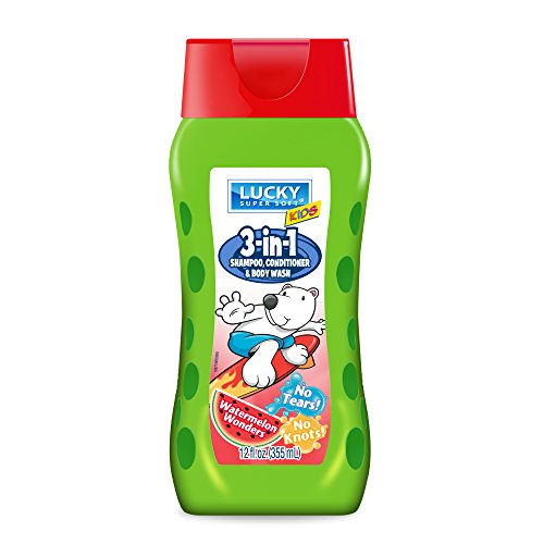 Lucky Super Soft Kids 3 In 1 Shampoo with Detangle Conditioner Body