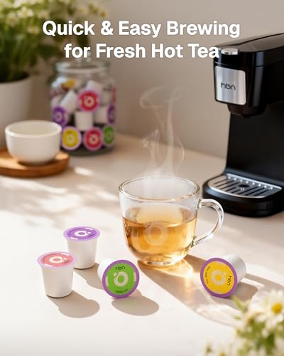 HBN Tea Pods Variety Pack - 40 Count Gift Box with 4 Flavors