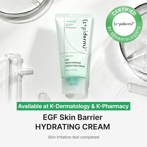 Hydrating Skin Barrier Cream with Bio-EGF & Ceramides - Oil-Free Moisturizer 2.7 fl oz