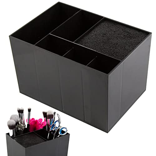 Salon Tool Organizer Box - 6 Compartment Scissor Holder for Stylists