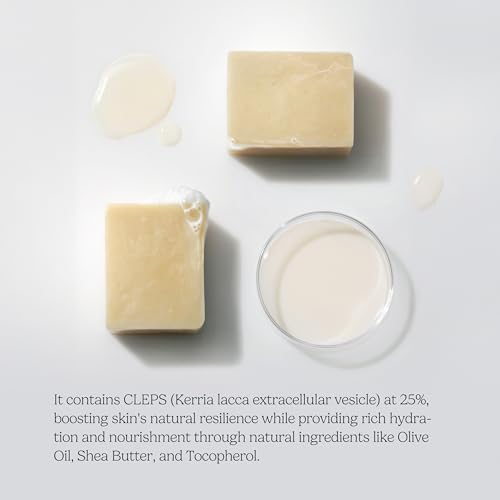 CEPOLAB Biogenic Face & Body Soap with 25% CLEPS, Hydrating Cold Process Cleanser, Olive Oil & Lavender Oil, 3.53 oz