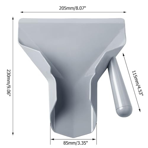 Bonsicoky Polycarbonate French Fry & Popcorn Scoop with Right Handle