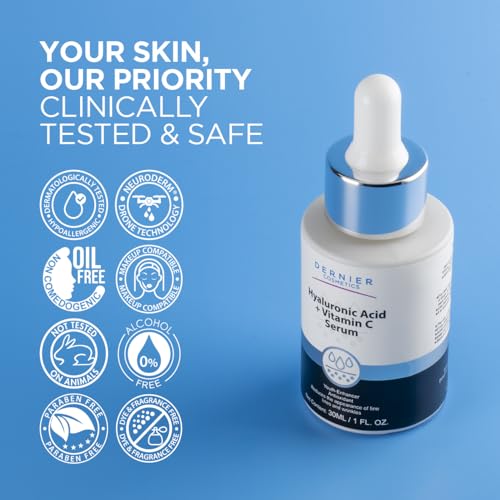 Dernier Vitamin C & Hyaluronic Acid Face Serum - Anti-Aging Dark Spot Corrector